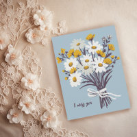 Pretty Daisy Bouquet I MISS YOU Sweet CUSTOM