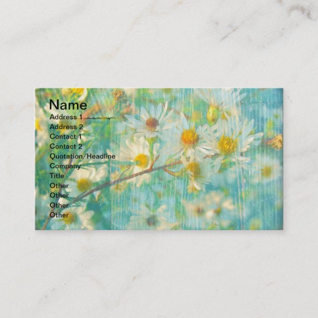 Pretty Daisy Business Card (Front)