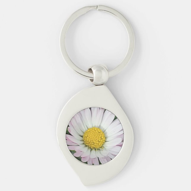 Pretty daisy key ring (Front)