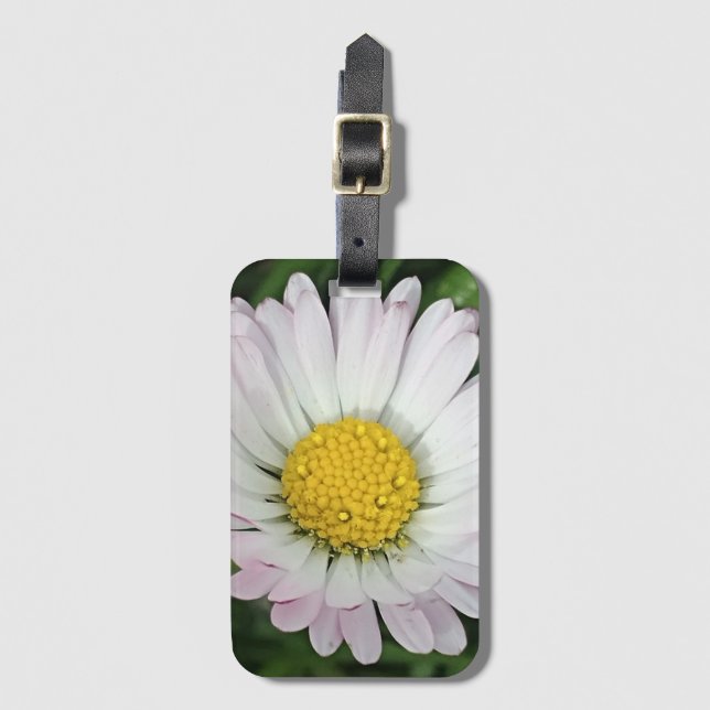 Pretty daisy luggage tag (Front Vertical)