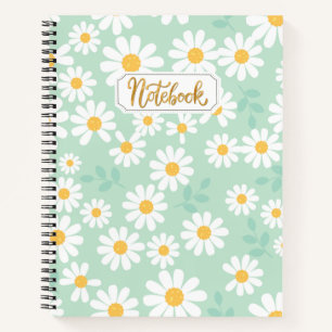 Pretty Daisy Pattern Notebook