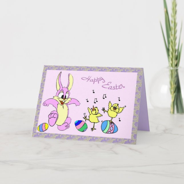 Pretty Dancers Easter Card (Front)