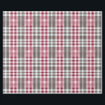 Pretty Deep Pink and Grey Fun Plaid Wrapping Paper<br><div class="desc">Give your recipients your best. Use this lovely, sophisticated plaid, high-quality gift wrap with a grid back for easy cutting. You'll appreciate the ease of use and your recipients will love its elegant beauty. Good for all occasions and holidays, very versatile. Thanks for looking we appreciate your business here at...</div>