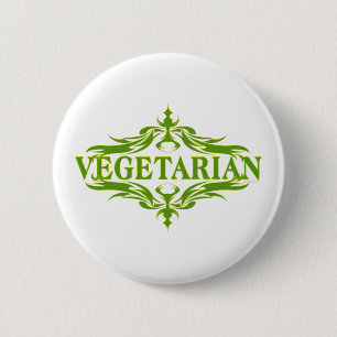 Pretty Design for Vegetarian 6 Cm Round Badge