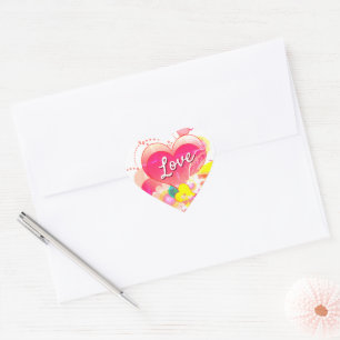 Pretty Design Heart Love Sticker