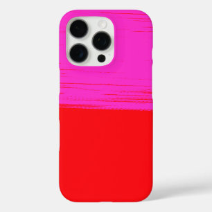 Pretty Design in Pink and Red iPhone 16 Pro Case