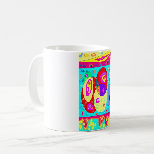 Pretty design on a classic mug (Front Left)