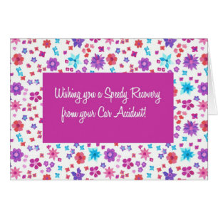 Pretty Ditsy Floral Get Well from Car Accident