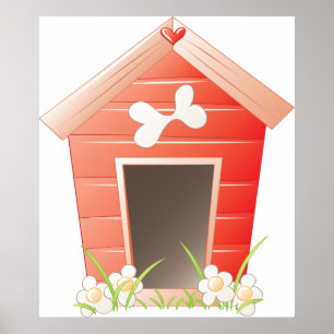 Pretty Dog House Poster