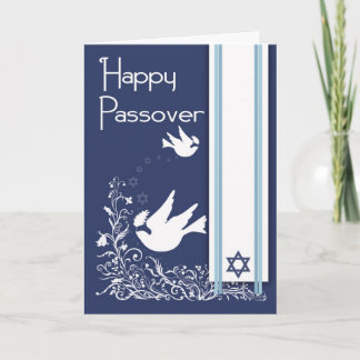 Pretty Dove For Passover With Olive Leaf Card