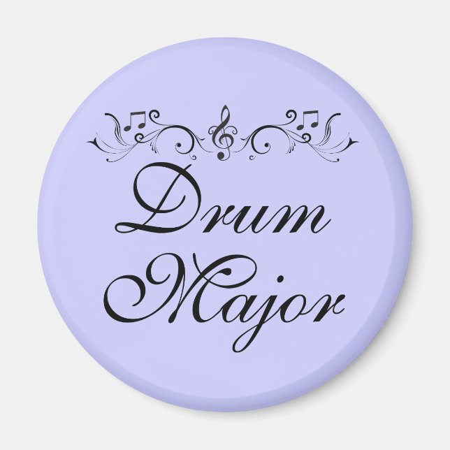 Pretty Drum Major Marching Band Gift Magnet (Front)