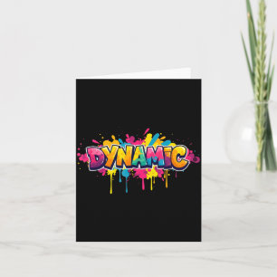 Pretty Dynamic Costume in Cool Colours Card