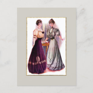 Pretty Edwardian Fashions Postcard
