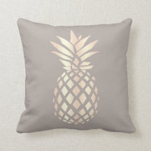 Pretty elegant copper rose gold pineapple & grey