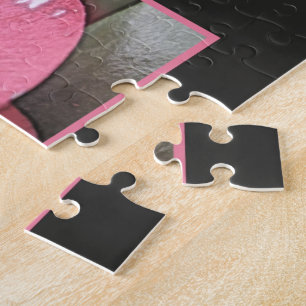 Pretty, elegant  pink camellia flower jigsaw puzzle