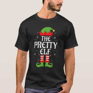 Pretty Elf Xmas Family Matching Elf Squad Christma T-Shirt