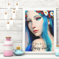 Pretty Enchanted Girl with Flowers | Fairy Tale