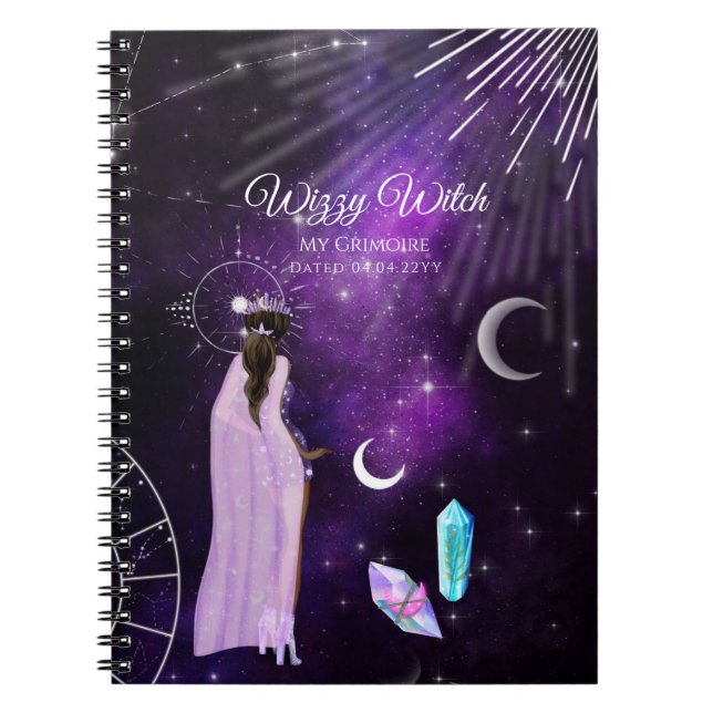 Pretty Esoteric Witches Grimoire Witchcraft Notebook (Front)