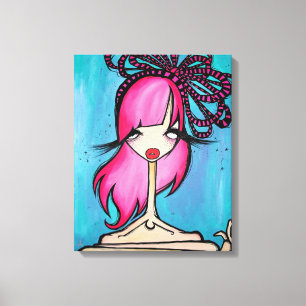 "Pretty Eyed" Wrapped Canvas, 16x20 Canvas Print