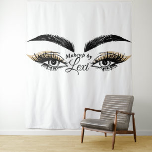 Pretty Eyes Beauty Salon Makeup Eyelashes Lashes Tapestry