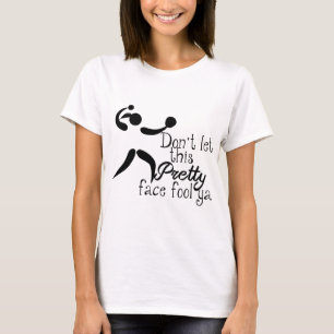 Pretty Face Softball Saying T-Shirt