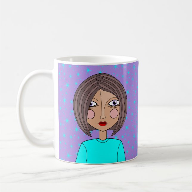 Pretty Face Stylised Mug (Left)