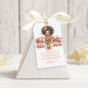 Pretty Fairy 4th Birthday Pastel Pink Favor Gift   Tags