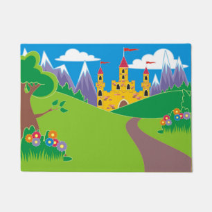 Pretty Fairy Princess Castle Doormat