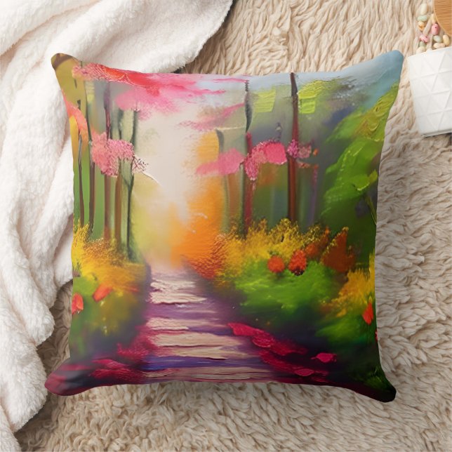  Pretty Fall Hiking Trails in Autumn Cushion (Blanket)