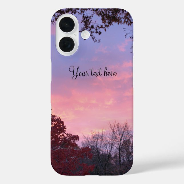 Pretty Fall Sunset Over Trees Case-Mate iPhone Case (Back)