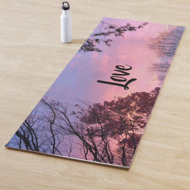 Pretty Fall Sunset Yoga Mat (In Situ)