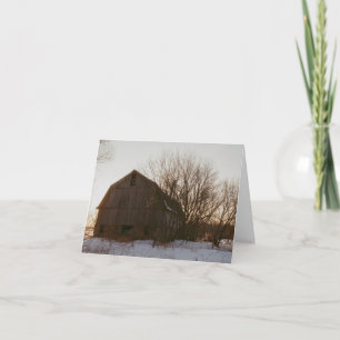 pretty farm note card