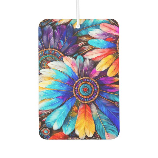 Pretty Feathers Car Air Freshener (Front)