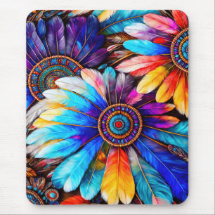 Pretty Feathers Mouse Pad