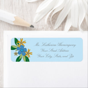 Pretty Feminine Floral Return Labels