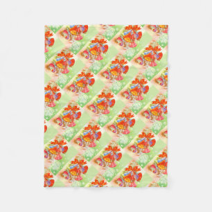 Pretty festive bells fleece blanket