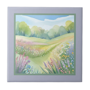 Pretty Field Ceramic Tile