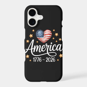 Pretty Flag Heart 1776-2026 July 4th 250th