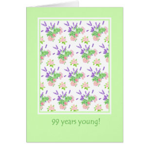 Pretty Floral 99th Birthday Greeting