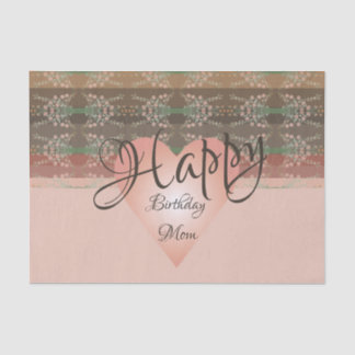 Pretty Floral Accented With Stripe Tissue Paper