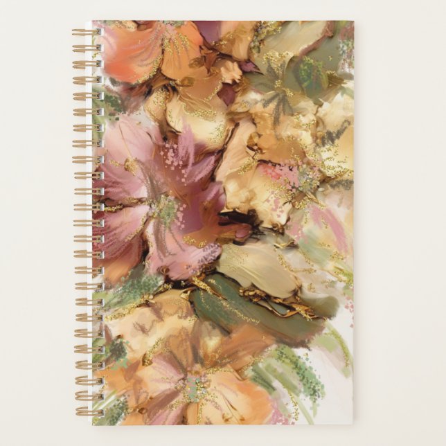 Pretty floral art by Holly Willner Planner (Front)