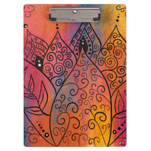 Pretty Floral Art Clipboard