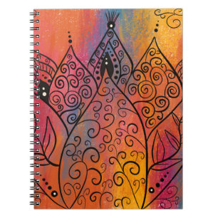 Pretty Floral Art Notebook