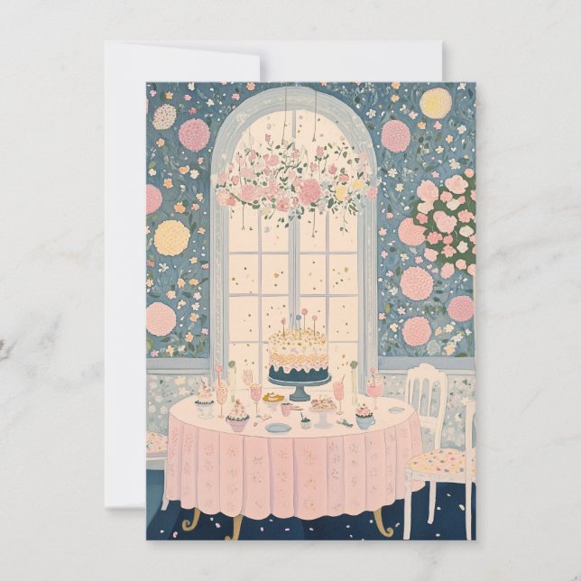 Pretty Floral Birthday Card (Front)