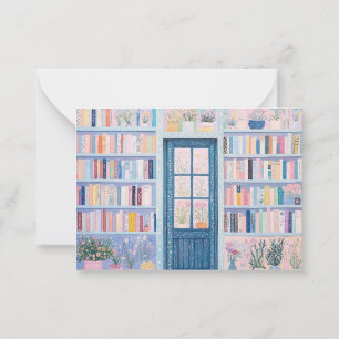 Pretty Floral Boookish Note Cards