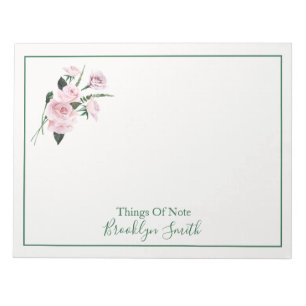 Pretty Floral Bouquet Notepad