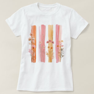 Pretty Floral Brushstroke  T-Shirt