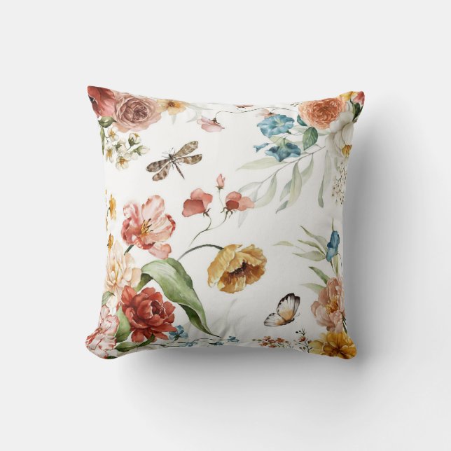 Pretty floral decorative eye-catching  cushion (Front)