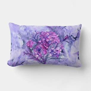 Pretty floral decorative eye-catching  lumbar cushion