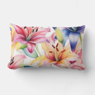 Pretty floral decorative eye-catching  lumbar cushion
